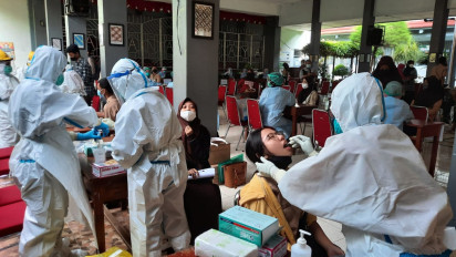 Tracing Kasus Positif Covid-19 Siswa, Sekolah di Bantul Gelar Swab PCR Massal