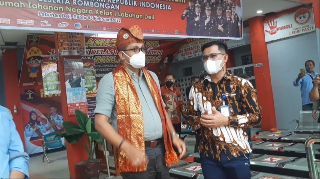 Over Kapasitas 300 % Kementerian Hukum dan Ham Segera Relokasi Rutan Labuhan Deli
            - galeri foto