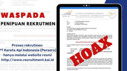 KAI Daop 6 Yogyakarta Minta Masyakarat Waspada Penipuan Perekrutan Pegawai KAI