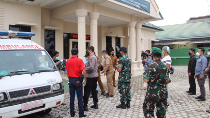 Kapolres Pringsewu Lampung Tinjau Keterisian Rumah Isolasi Terpusat
