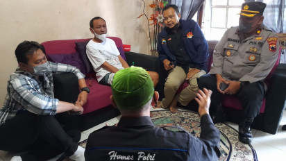 Peringati Hari Pers Nasional, Polrestabes Semarang Jenguk Wartawan Sakit