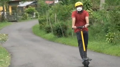 Skuter Listrik Marak di Lereng Merapi, ini Langkah Dispar Sleman