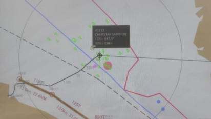 Bakamla-TNI AL Usir Kapal Tanker yang "Drifting" di Jalur Internasional Selat Malaka