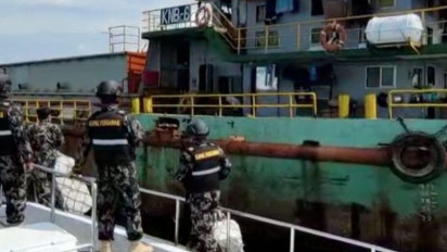 Ilegal, KKP Hentikan Penambangan Pasir laut di Perairan Pulau Rupat