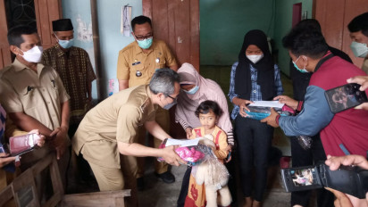 Jurnalis di Bantul Berikan Bantuan Untuk Anak Yatim Piatu Korban Pandemi