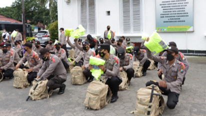 616 Pasukan Pengamanan Pilkades Serentak Disiagakan di Wilayah Hukum Polres Probolinggo Kota