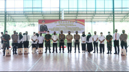 Polres Tapsel Berikan Penghargaan atas Capaian 100% Vaksinasi Merdeka Anak Usia 6-11 Tahun