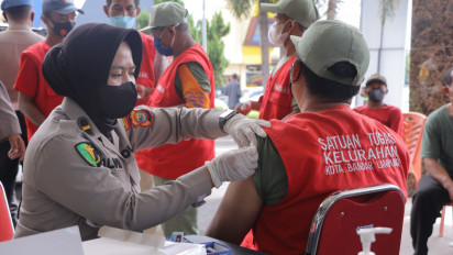 Capaian Vaksinasi Dosis 2 Rendah, Polda Lampung Imbau Masyarakat Segera Datangi Gerai Vaksin