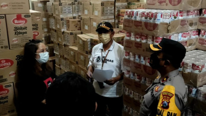 Surabaya PPKM level 3, Petugas 3 Pilar Sidak Ketersediaan Bahan Pokok dan Obat-obatan