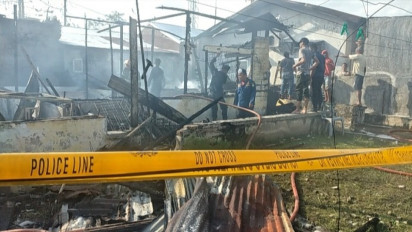 Rumah ‘Driver’ Ojek Daring Terbakar, 1 Unit Sepeda Motor Hangus