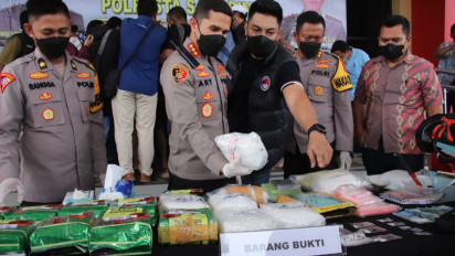 Polresta Samarinda Gagalkan Penyelundupan Sabu Senilai Rp17 Miliar