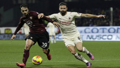 AC Milan Ditahan Imbang Tim Juru Kunci Salernitana dengan Skor 2-2