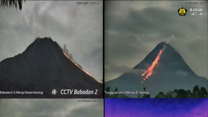 Guguran Lava Pijar Gunung Merapi Meluncur 2 Kilometer, Status Siaga