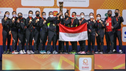 Sejarah Baru, Timnas Bulu Tangkis Putri Indonesia Juara BATC 2022