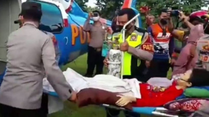 Kapolri Kirim Heli Jemput Sinta Aulia Penderita Tumor asal Rembang