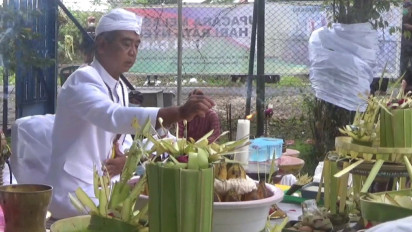 Umat Hindu di Klaten Laksanakan Upacara Melasti