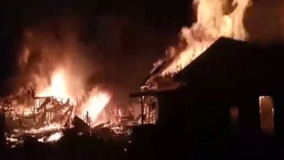 Sembilan Rumah Warga Linge Aceh Tengah Hangus Terbakar Diamuk Sijago Merah