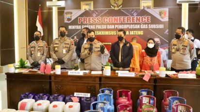 Polda Jateng Ungkap Kasus Penyalahgunaan Gas Elpiji Bersubsidi