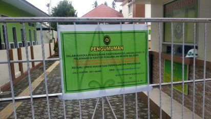 5 Pegawai Positif Covid-19, Kantor PN Selayar Ditutup Sementara