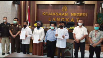 Kejari Langkat Putuskan Restoratif Justice Terhadap Tiga Kasus Pencurian Sawit