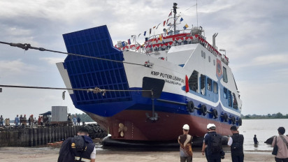 Kapal Ro Ro KMP Puteri Leanpuri Milik Kemenhub Siap Beroperasi