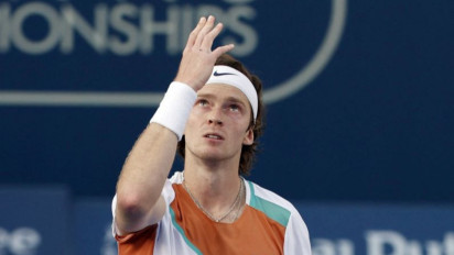 Petenis Rusia Andrey Rublev Sampaikan Pesan Damai Usai Menang Atas Petenis AS Mackenzie McDonald