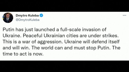 Kementerian Dalam Negeri Ukraina Sebut Pusat Komando Militer dapat Serangan Rudal dari Rusia