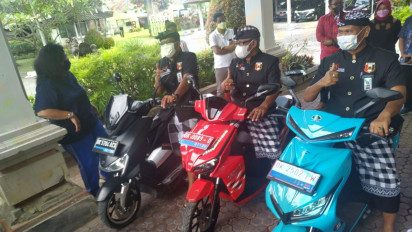 Jelang Nyepi, 35 Kendaraan Listrik Dipinjamkan Kepada Pecalang untuk Patroli Kondisi Darurat