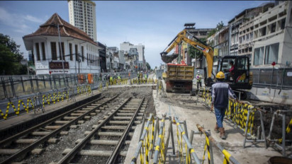 Pekerjaan Relokasi Pipa Air di Jalur MRT Glodok-Kota Rampung