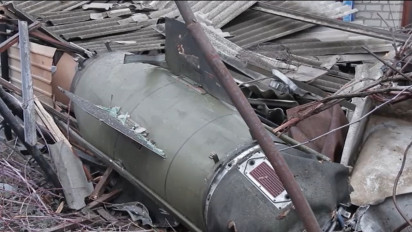 Rudal Balistik Mendarat Samping Rumah Warga di Wilayah Donetsk Ukraina