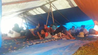 Pengungsi Gempa di Translok Timbo Abu Talamau Pasaman Barat Butuh Tenda Layak