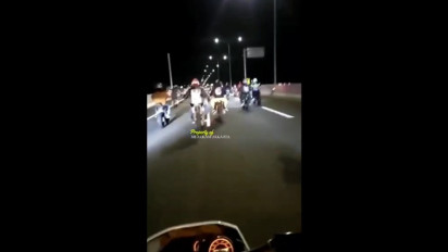 Viral Rombongan Bikers Supermoto Menerobos Tol Kelapa Gading-Pulo Gebang, Polisi Turun Tangan