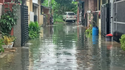 Hujan Guyur Kota Serang Sejumlah Permukiman Warga Terendam Banjir