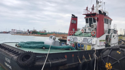KSOP Batam Amankan Kapal Asing Lakukan ‘Ship To Ship’ Ilegal