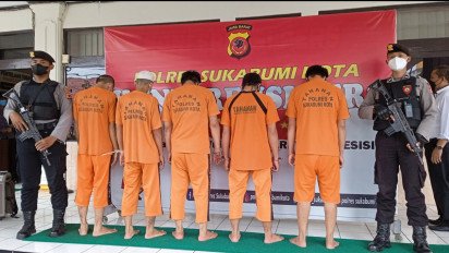 Operasi Jaran Lodaya, Polres Sukabumi Tangkap 5 Pelaku Curanmor dan Amankan Belasan Sepeda Motor