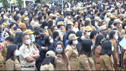 Gelar Apel Gabungan Disaat Covid-19 Tinggi, Pemkab Toraja Utara Diduga Abaikan PPKM Level 3