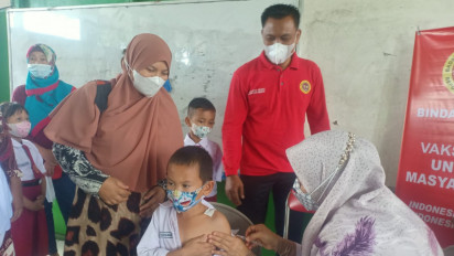 Binda Sumsel Datangi Sekolah Dasar untuk Vaksin
