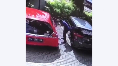 Viral Aksi Bobol Mobil di Rumah Makan