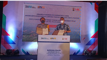 Polda Lampung Berlakukan Tilang Elektronik di Tol Trans Sumatera