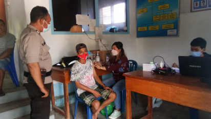 Polres Simalungun Buka Gerai Vaksin di Kantor Pos