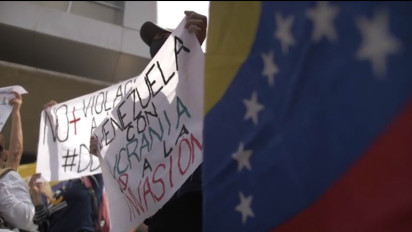 Anggota Kelompok Oposisi Venezuela Gelar Aksi Protes Kecam Serangan Militer Rusia ke Ukraina