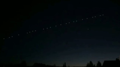 Viral, Fenomena seperti Barisan Bintang Berjalan saat Malam Nyepi di Bali