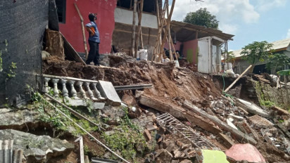 Talut Longsor Rusak Rumah Warga di Kabupaten Semarang