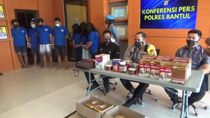 Polres Bantul Ringkus Sindikat Pencuri Toko Swalayan Lintas Provinsi