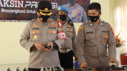 Izin Kedaluwarsa, Dua Pucuk Senjata Api Ditarik dari Anggota Polisi