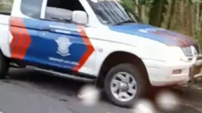 Terlindas Mobil Patroli Polisi, Pengendara Motor di Purbalingga Luka Parah