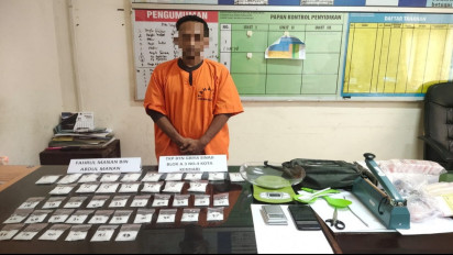 Polda Sultra Bekuk Seorang Pengedar Narkoba Lintas Provinsi, Amankan Satu Kilogram Sabu