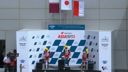 Mantap! Pembalap Muda Gunungkidul Naik Podium di ATC Qatar
