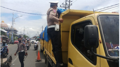Satlantas Polres Aceh Barat, Tahan 50 Ton Batubara