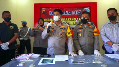 Operasi Bersinar Candi 2022, Polres Boyolali Ringkus Lima Pengguna Narkoba